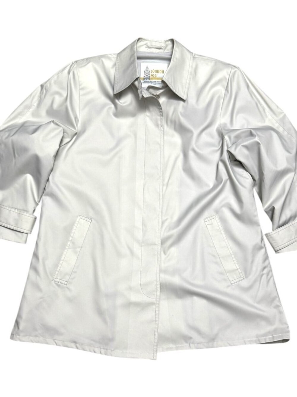 LONDON FOG Vintage Y2K Lightweight Business Casual Spring Fall Coat Jacket Large